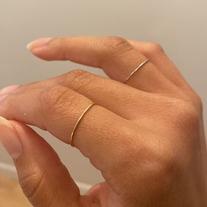 14k Mininalist stackable rings